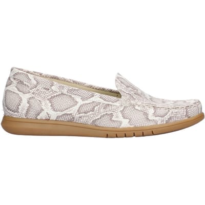 Dames Instappers & Ballerina's Waldlaufer H-wanda Snake 951503 Beige - Maat 38.5