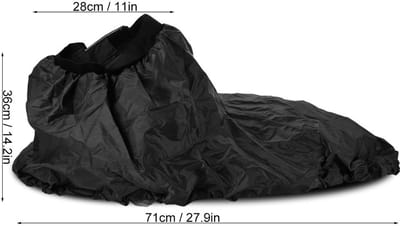 OmGoods - Dailygoody - Verstelbare Kajak Rok - Waterdichte Cover - Zwart - Kano Spray Rok - Ideaal voor kajaksporten - Geschikt voor cockpitmaat 90-95cm
