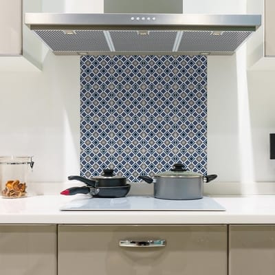 Zelfklevende muurtegelstickers voor keuken en badkamer - 9 etnische cementtegelstickers OUTJO - 9 stickers 10x10cm