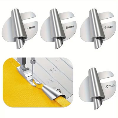 Naaimachine Rolzoom Voet Set – 4 Stuks Zoomvoeten 7 t/m 10 mm – Rolzoom Accessoires voor Naaien en Stoffen Afwerking