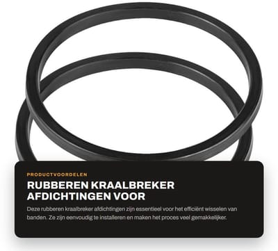 Dailygoods- Bandwisselaarafdichtingen Eenvoudig te installeren - Rubberen Afdichtingen - Hoge betrouwbaarheid - Geschikt voor A9824/A9820 - 186 mm - Praktisch ontwerp