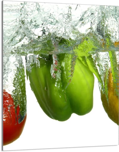 TMK ArtDeko - Snijplank - Glas - Paprika Motief - 40x52 cm
