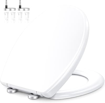 Zuvo WC Bril met Soft Close – O-Vorm Toiletbril – Quick Release (Snelle Demontage) – Verstelbare Scharnieren – Antiklap Mechanisme – Universele Witte Toiletbril