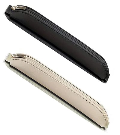 Dailygoods- Pennenhouder 2-delige set - PU-lederen Etui - Klein en Herbruikbaar - Waterdicht - Elastische Band - Modieus Ontwerp - Pennenetui