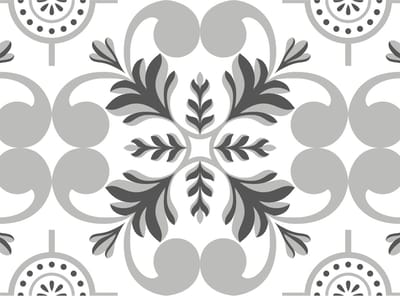 15 tegelstickers Portugees motief antraciet 15x20cm - backsplash - peel and stick - plakfolie - tegelstickers Portugal - badkamermuur, keukenmuur, toiletmuur - zelfklevend - rechthoekig - langwerpig