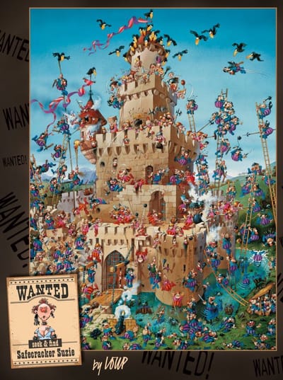 Heye puzzel Safecracker Suzie 1000 stukjes cartoon puzzel.