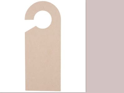 MDF deurhanger half open 25×10 cm.