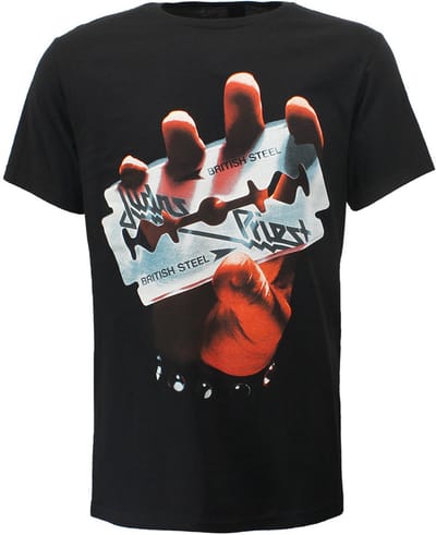 Judas Priest British Steel Razorblade T-Shirt - Officiële Merchandise - XL