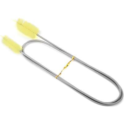 Tube flexible pour filtre d'aquarium, brosse pour pompe, tuyau, brosse à double tête white