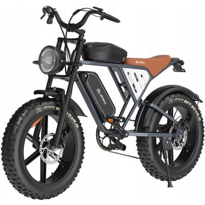 Elektrische fiets - JANSNO - X70M - 750W Motor - Dubbele 48V Batterij - 80 km Actieradius - zwart - Max. snelheid 45 km/u zwart