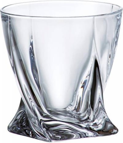 6 stuks whisky glazen Quadro