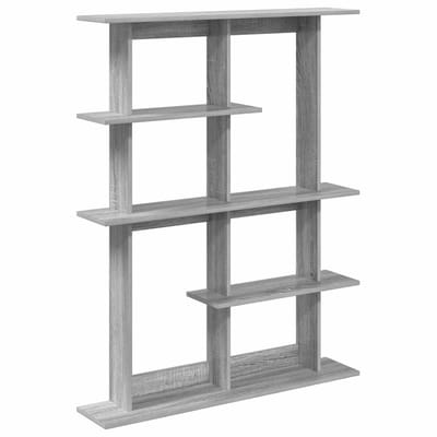 vidaXL - Wandplank - Grijs - Sonoma - 102 - x - 20 - x - 130 - cm - Bewerkt - hout