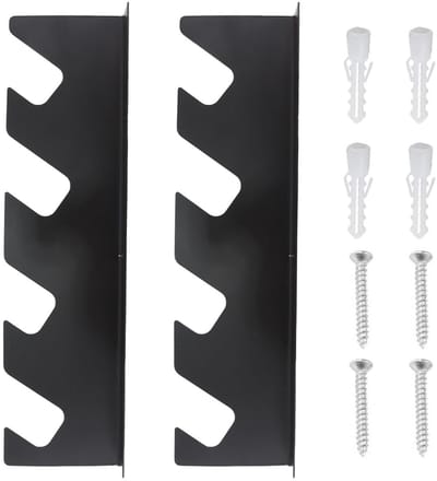 Dailygoods- Tuingereedschaphouder voor 1-4 gereedschappen - Wandgemonteerd - Stevige ijzeren haak - Eenvoudige installatie - Geschikt voor diverse muren - Perfect voor garage en schuur - Gereedschapshouder