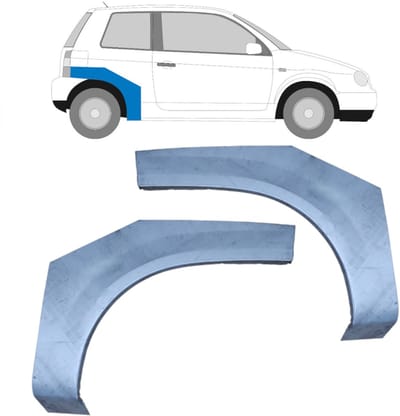 Reparatiepaneel achterspatbord voor Seat Arosa 1997-2004 / Links + Rechts / Set