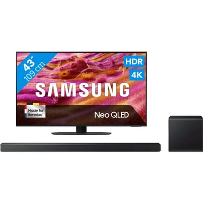 Samsung 43" Neo QLED QN90F 4K (2025) + Samsung HW-QS700F (2025)