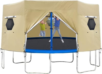 Trampoline Tent - Trampoline Overkapping - Buitenspelen - Waterdicht UV-beschermend - Universeel - Grijs