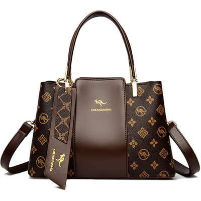 Sac à main de luxe imprimé mode grande capacité en cuir souple pour femme, sac à bandoulière, sac à main et sac à main de créateur pour loisirs gray