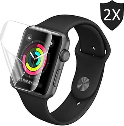 Screenprotector geschikt voor Apple Watch 40mm Series 4 van iCall - Crystal Clear - 2 stuks