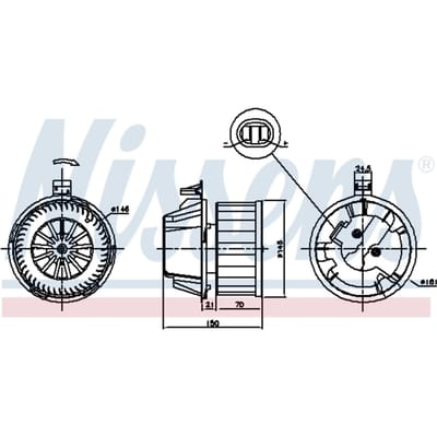 Binnenventilator NISSENS 87384