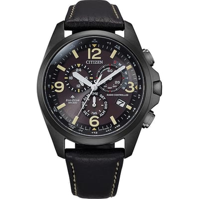 Citizen Promaster Sky CB5925-15E Horloge - Leer - Zwart - Ø 42 mm