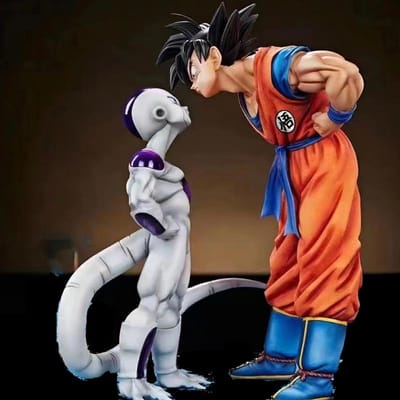 Anime Dragon Ball Z Frieza Vs Son Goku Figuur 24CM GK PVC Actiefiguren Standbeeld Collectie Model Speelgoed Cadeaus brown