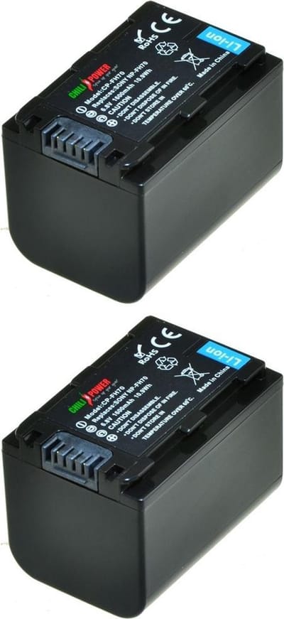 ChiliPower NP-FH70 / NP-FH60 accu voor Sony - 1600mAh - 2-Pack