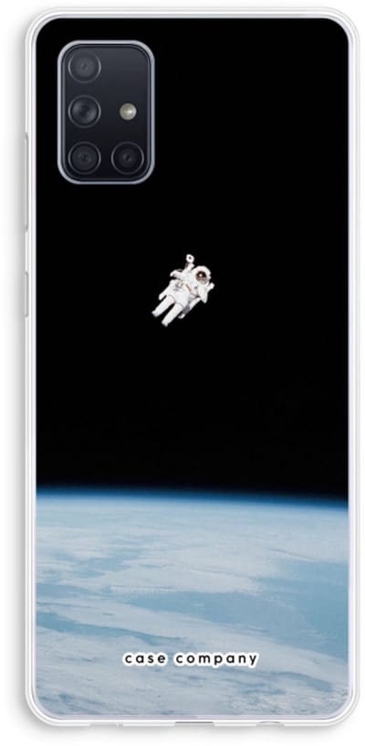Case Company® - Hoesje geschikt voor Samsung Galaxy A71 hoesje - Alone in Space - Soft Cover Telefoonhoesje - Bescherming aan alle Kanten en Schermrand