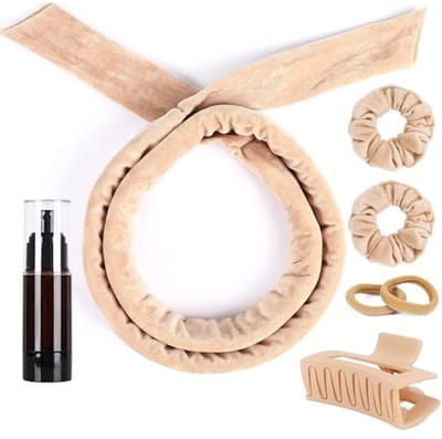 Hitteloze Krullenset - 7 Stuks Zachte Velours Hoofdband voor Natuurlijk Krullend Haar