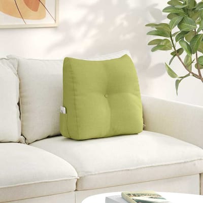 vidaXL - Rugkussen - Lichtgroen - 45 - x - 24 - x - 50 - cm - Stof