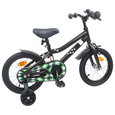 vidaXL - Kinderfiets - 12 - Inch - voor - 2-4 - jaar - oud - Zwart