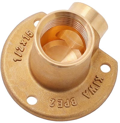 Sanivesk soldeer muurplaat - 15 mm x 1/2" F - messing