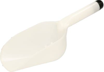 Plasticforte Multifunctionele schep - wit - kunststof - 31 x 9 cm - doseerschep