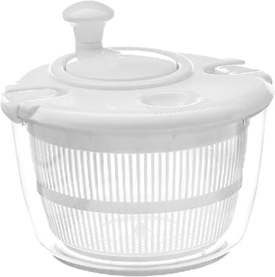 Salade Spinner - Groente Droger - Gezond Eten - Snelle Centrifuge - 5L Capaciteit - Wit