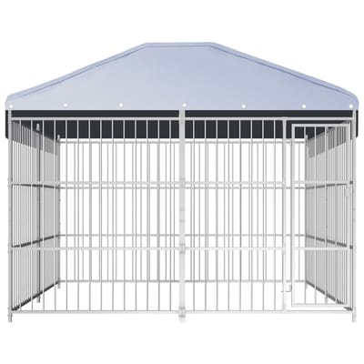 vidaXL - Hondenkennel - voor - buiten - met - dak - 300x300x200 - cm