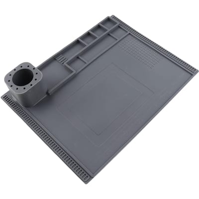Siliconen Werkmat Hoge Temperatuurbestendigheid Warmte-isolatie Elektronica Reparatiemat 40x30cm Grijs