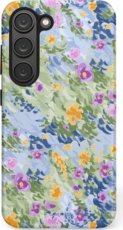 Casetastic Hoesje Geschikt voor Samsung S23 - Stijlvolle Beschermende Duo-layer Case - Vijver briesje