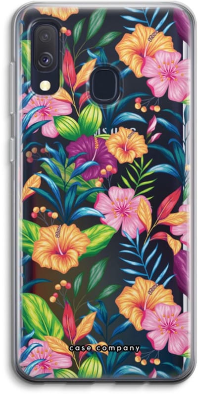 Case Company® - Hoesje geschikt voor Samsung Galaxy A40 hoesje - Tropisch 2 - Soft Cover Telefoonhoesje - Bescherming aan alle Kanten en Schermrand
