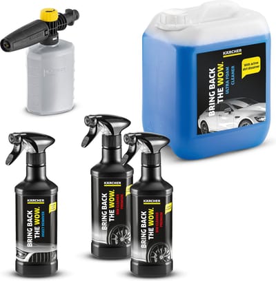 Kärcher FJ 6 Foam Jet Hogedrukreiniger Accessoire set - 0.6L – 5L Ultra Foam Cleaner RM 527 - 2x velgenreiniger RM 667 - insectenverwijderaar RM 618