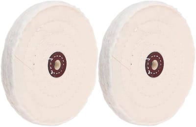Polijstwielen Set - Katoenen Schijven - Metaal Bewerken - Gestandaardiseerde Maten - 144mm Buitendiameter - Beige