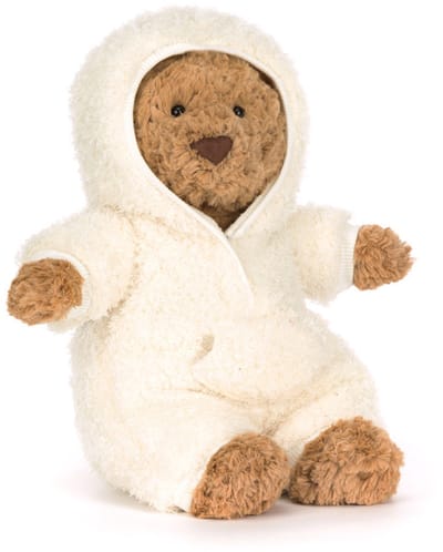 Jellycat Knuffels - Bartholomew Bear All in one-Outfit - Beer in Onesie - Teddybeer - Knuffelbeer - Knuffel - 31 cm - Geschikt voor alle leeftijden