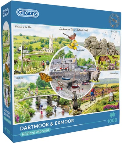 Gibsons - Dartmoor & Exmoor - Richard Macneil - 1000 stukjes - 68×49cm - Legpuzzel voor Volwassenen