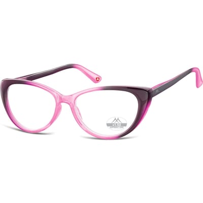 Montana Eyewear MR64D Leesbril vlindermontuur +1.00 - Paars