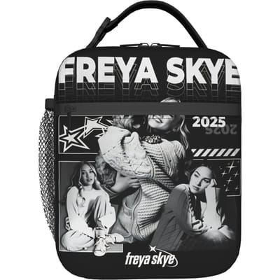 Freya Skye Stars Align Tour Lunchtas Casual Lunchbox Picknick Draagbare Rits Tote Voedselzakken Voor Vrouwen Waterdicht Koeltas as picture