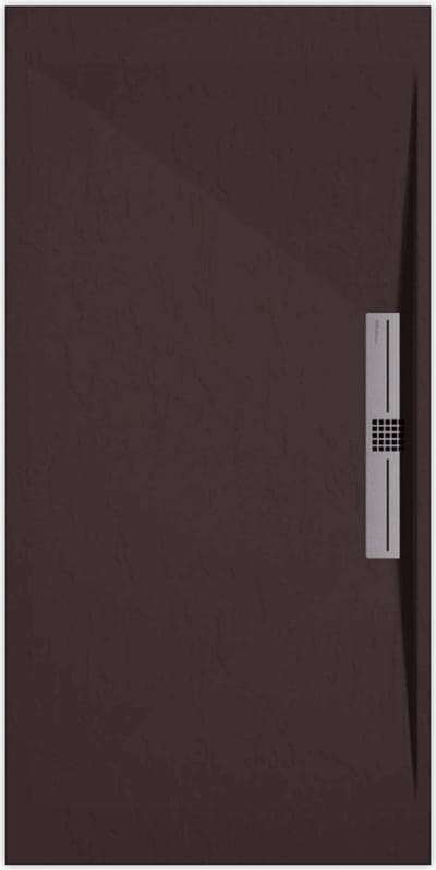 Sanifun douchebak Stone Side Chocolate Slate 1400 x 800 S