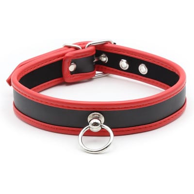 Cosplay Slaaf Bondage Choker Kraag Voor Vrouwen Meisjes Ketting Metaal Leer Choker Goth Anime Rollenspel Cadeau Sieraden Accessoires black