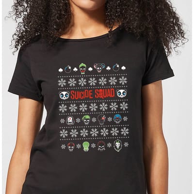 DC Suicide Squad Women's Christmas T-Shirt - Black - 3XL