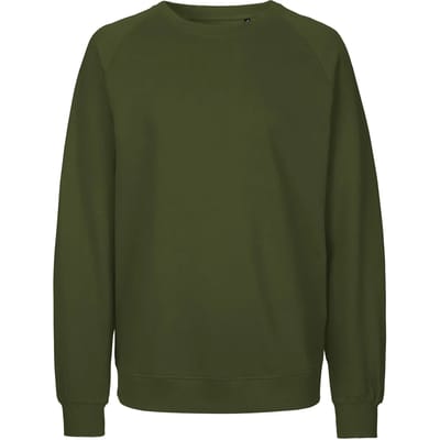 Neutral - Unisex Sweatshirt - Military - 100% Biologisch Katoen maat XS