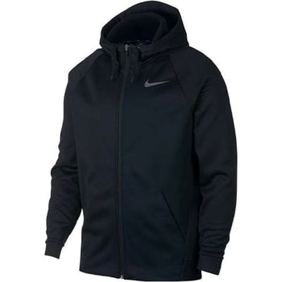 Nike Effen Kleur Casual Sport Gebreide Jas met Capuchon Heren Bovenkleding Zwart 931997-010 XL black