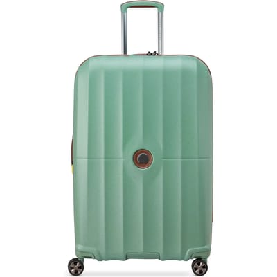 Delsey Carrousel 2 Grote Reiskoffer 77 cm Expandable – 102L – 5 kg – Polycarbonaat – TSA Slot – Zip SECURITECH® 2 – 5 Jaar Garantie - Sage Green