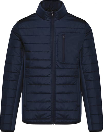 Kariban Herenjasje in twee stoffen K6171 - Mid Navy / Midnight Navy Heather - 3XL